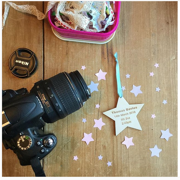 Personalised New Baby Wooden Star Keepsake Gifts