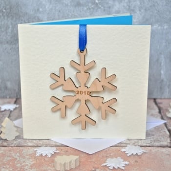  Snowflake Decoration Christmas Card