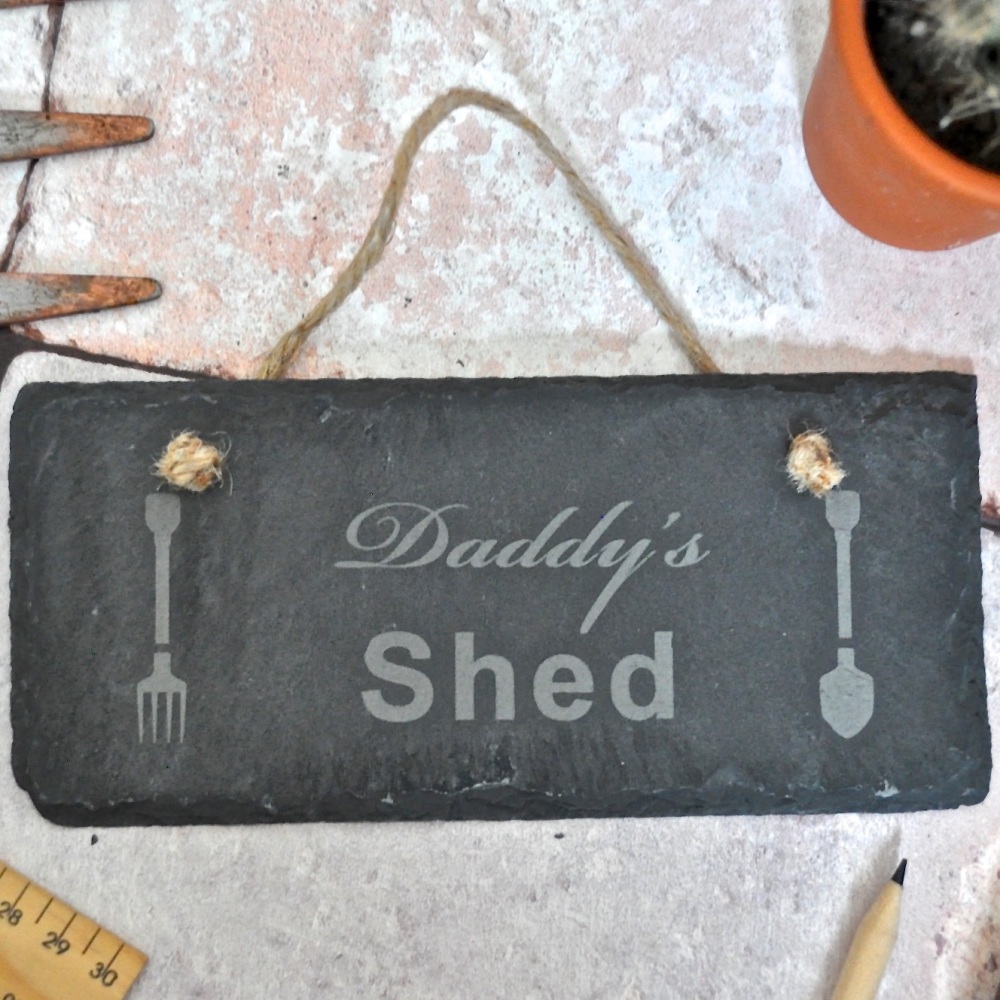 Personalised Shed Slate Sign Gift