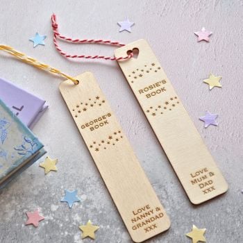 Personalised Wooden Star Bookmark