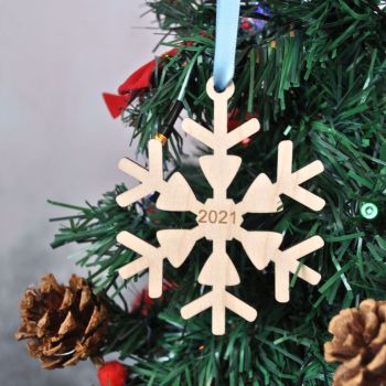 Personalised Snowflake Special Date Decoration