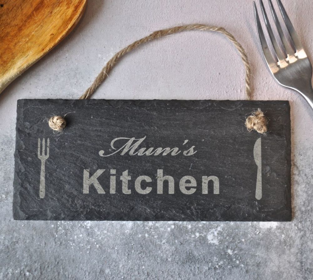Personalised Kitchen Slate Sign