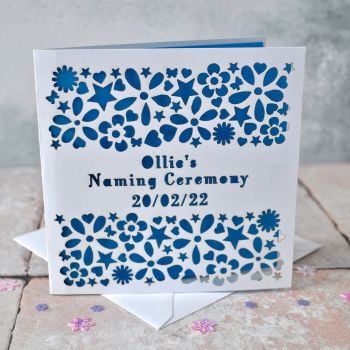 Personalised Naming Day Christening Card