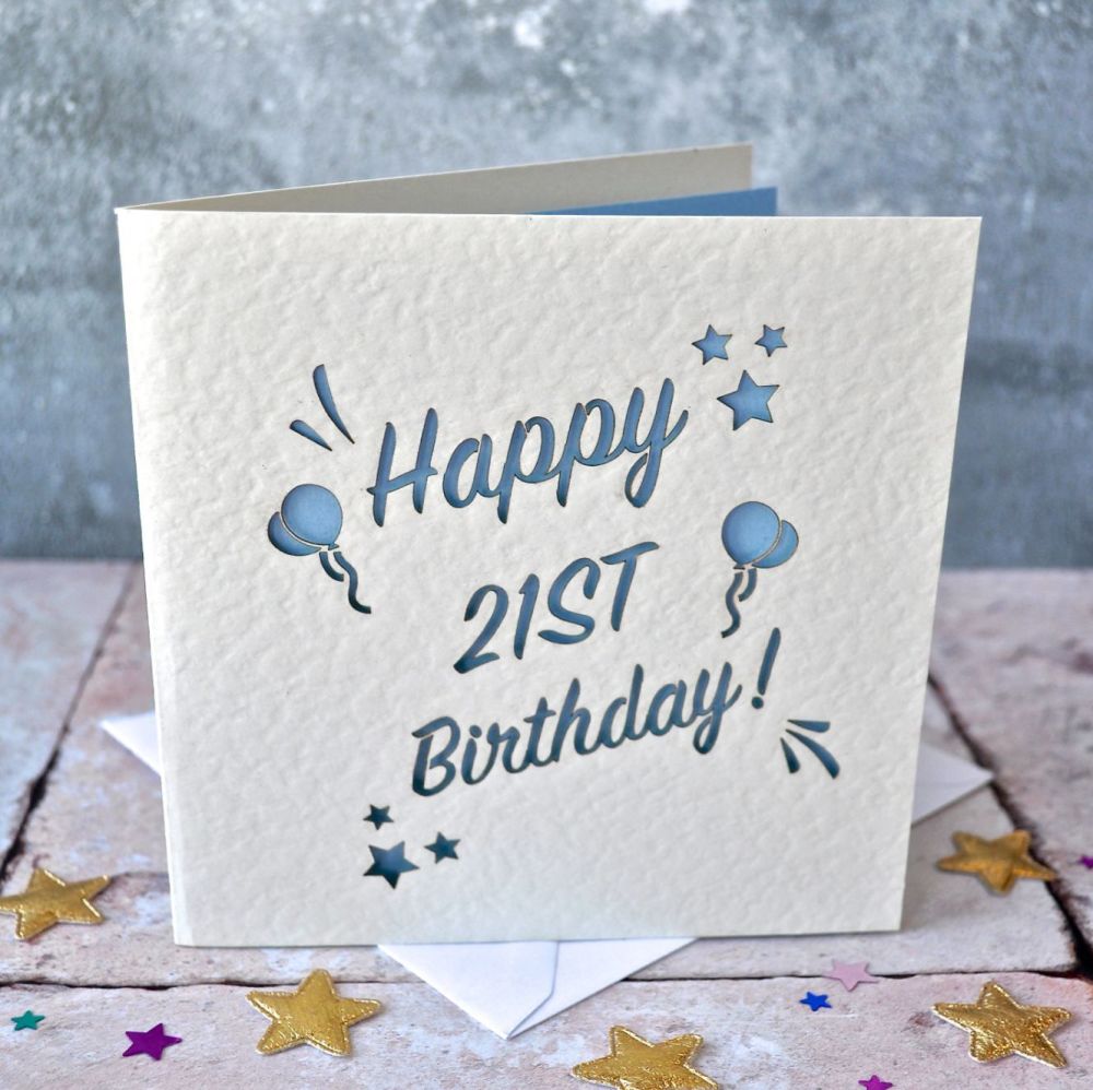 Special Age Birthday Laser Cut Card