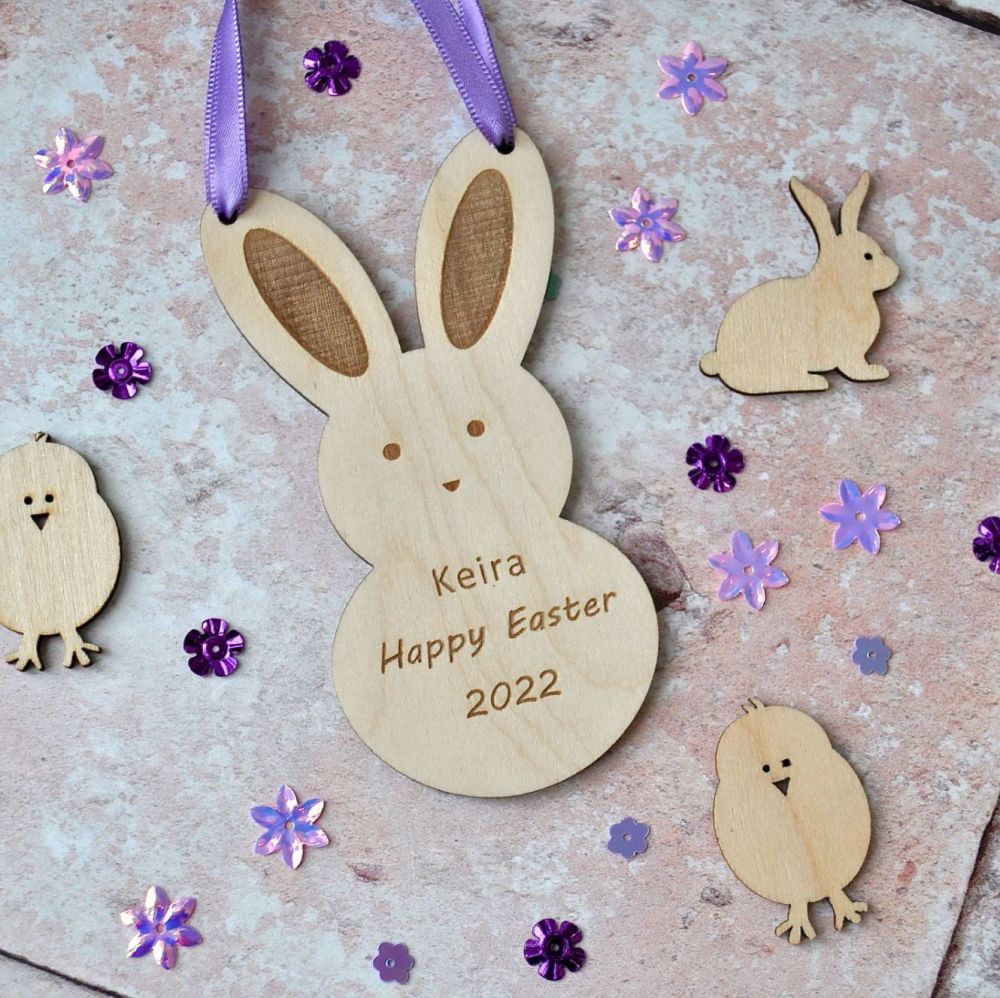 Personalised Easter Bunny Decoration