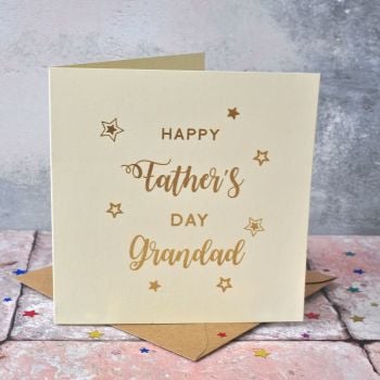 Grandad Father's Day Gold Foiled Card