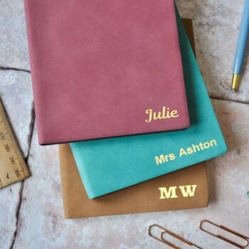 Personalised Leather Notebook