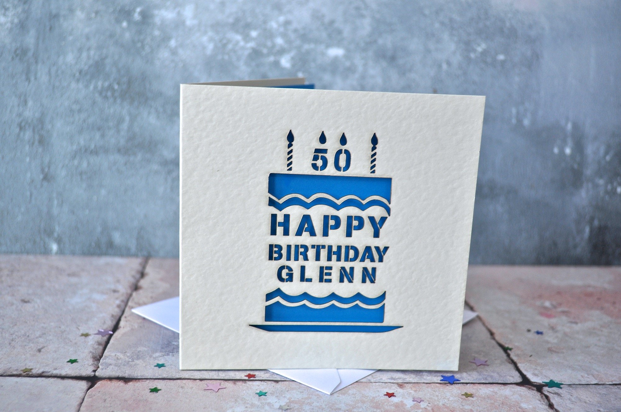 lasercut birthday card