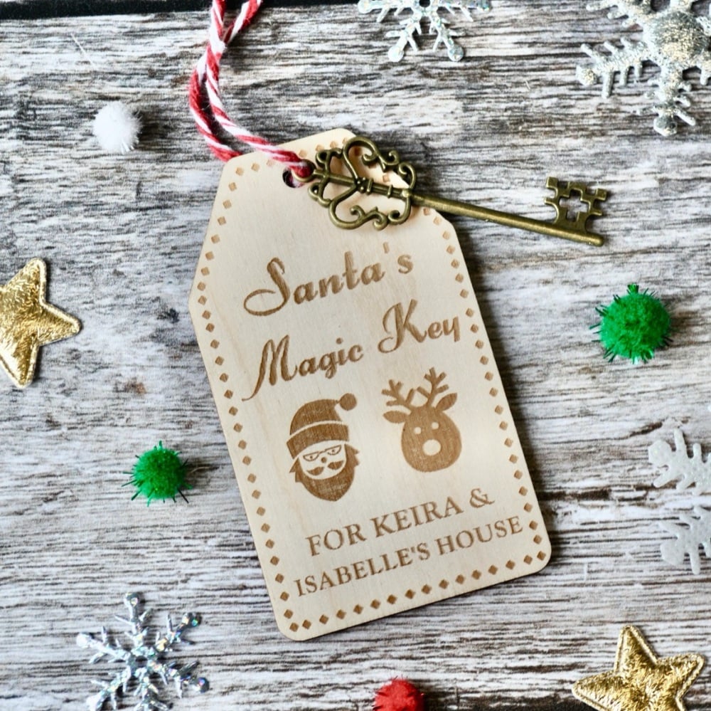 Santa's Magic Key Personalised Gift Tag