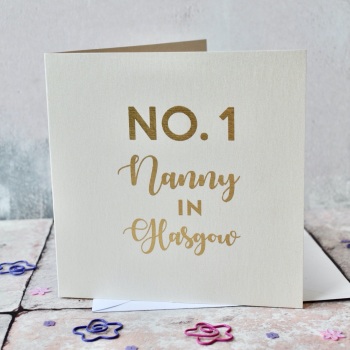 No.1 Nanny Location Gold Foil Card