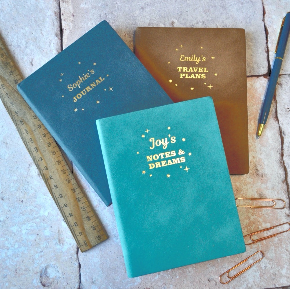 Personalised Leather Notebook