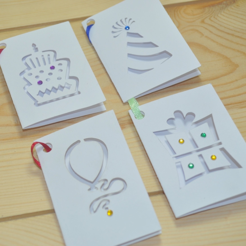 Birthday Laser Cut Gift Tags Pack Of Eight