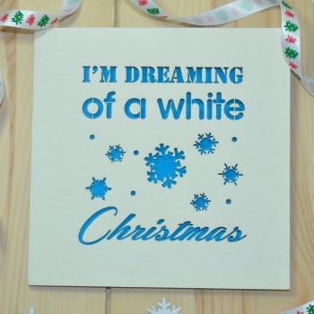 'I'm Dreaming Of A White Christmas' Card