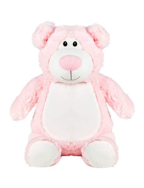 Personalised pink bear cubbie