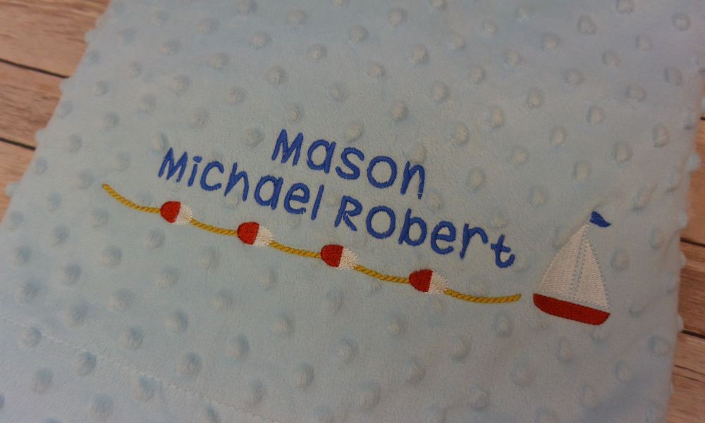 Personalised boat design blanket