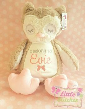 Personalised owl teddy