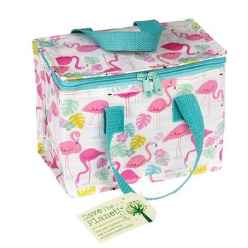 Personalised flamingo lunch bag