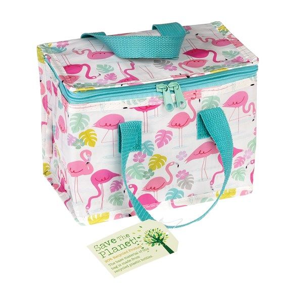 Personalised flamingo lunch bag