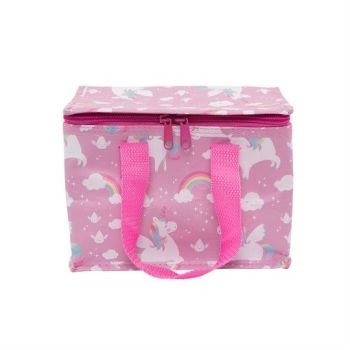 Personalised pink unicorn lunch bag
