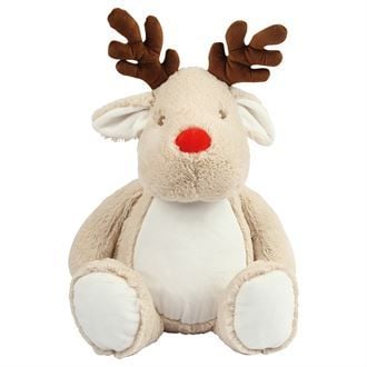 Personalised brown reindeer mumble teddy
