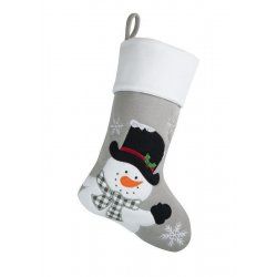 Personalised snowman large hat stocking