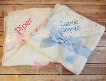 Personalised baby towel