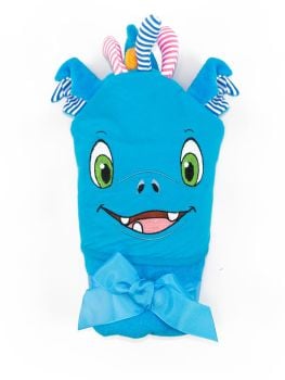 Personalised dragon  hooded towel