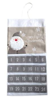 Grey santa advent calender