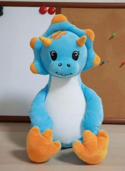 Personalised  blue dinosaur cubbie