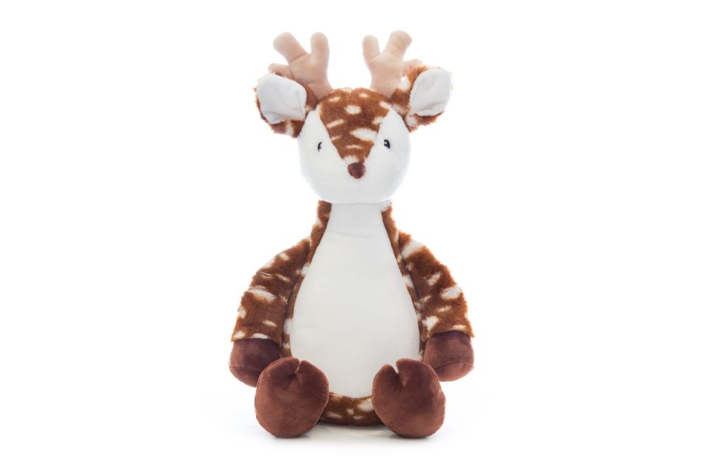 Personalised deer cubbie teddy