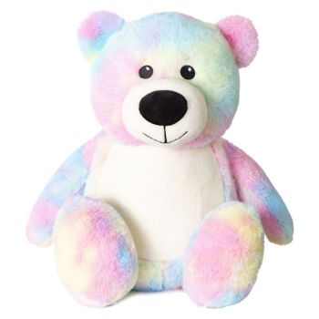 Personalised  tie dye teddy bear