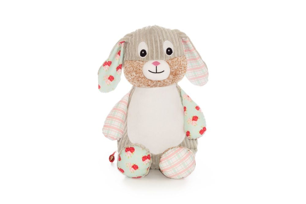 Personalised floral bunny Cubbie (SALE)