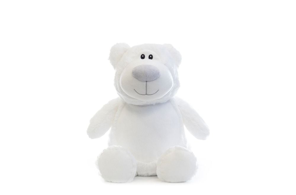 Personalised white bear cubbie