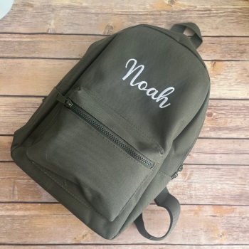 Mini khaki fashion backpack