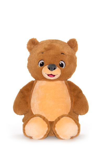 Personalised brown bear cubbie