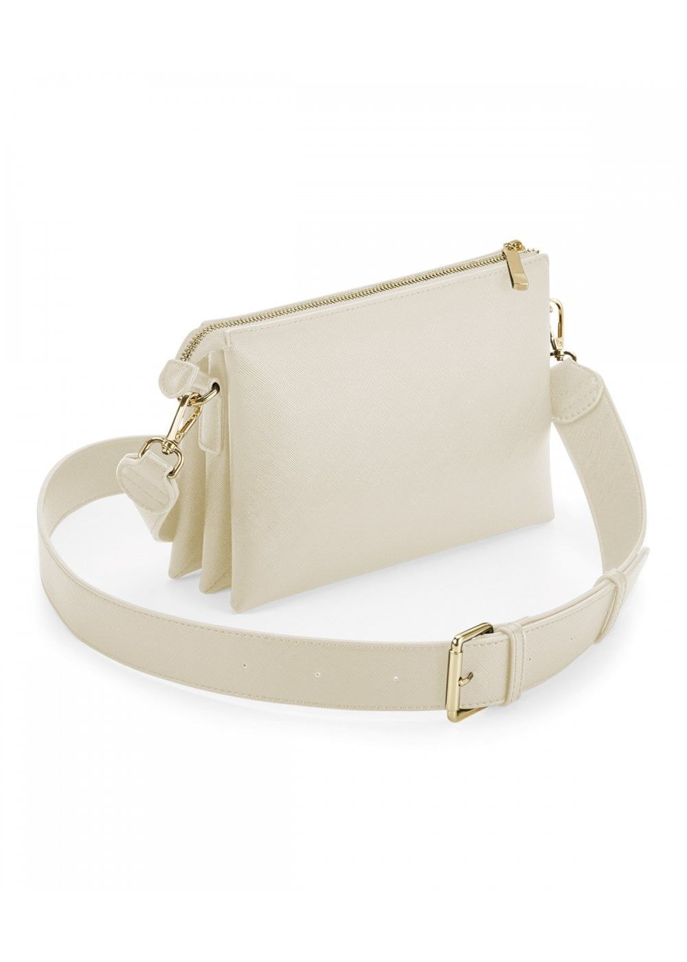 Personalised cross body  bag cream