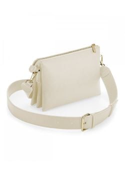 Personalised cross body  bag cream