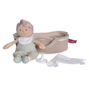 Personalised baby doll clara with carry cot