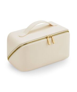 Personalised cream flat lay accessory makeup  case