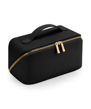 Personalised black flat lay accessory makeup  case
