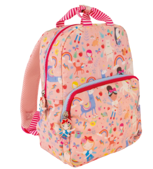 Personalised backpack rainbow fairy design
