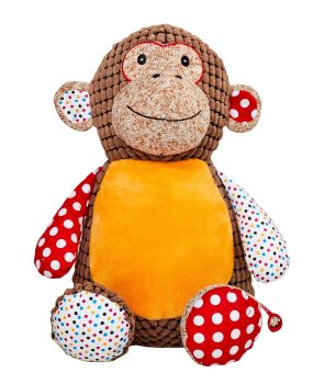 Personalised brown monkey cubbie