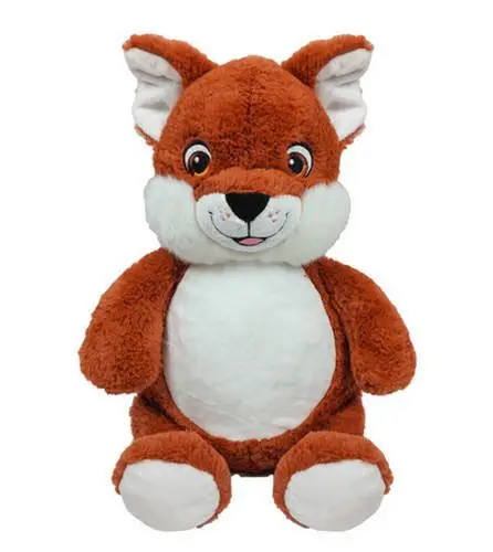 Personalised fox cubbie teddy