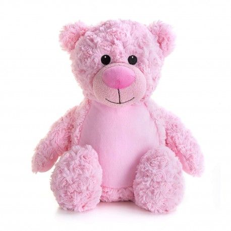 Personalised pink bear teddy