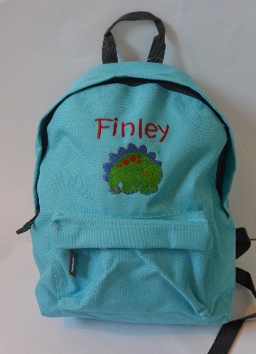 Blue Personalised school bag