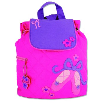 Personalised ballerina quilted backpack