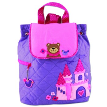 Personalised princess quilted backpack