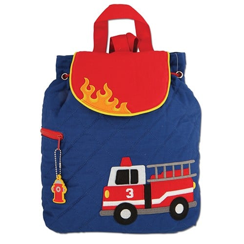 Stephen joseph personalised fire engine backpack