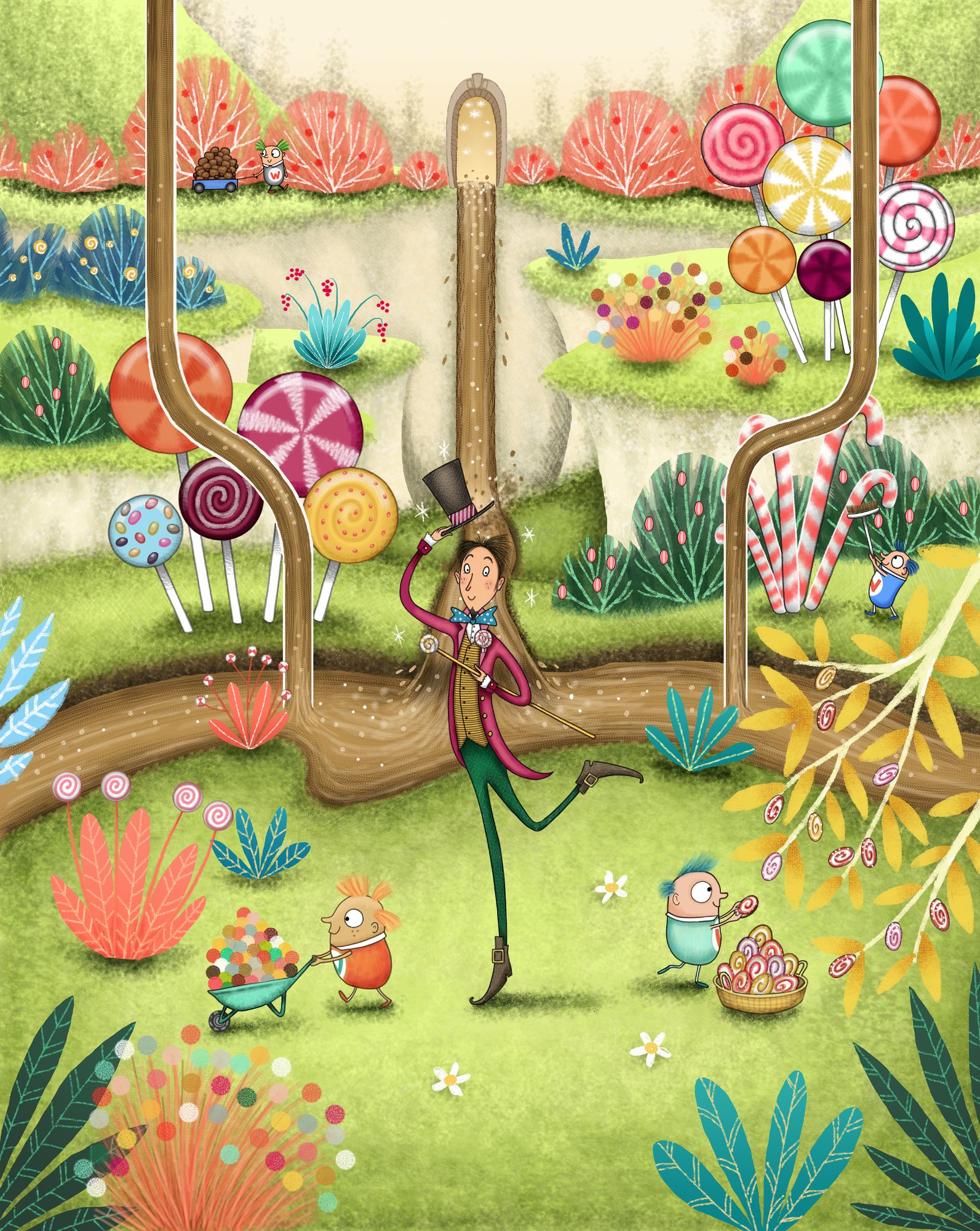 Mr Wonka Illustration by Emma Allen