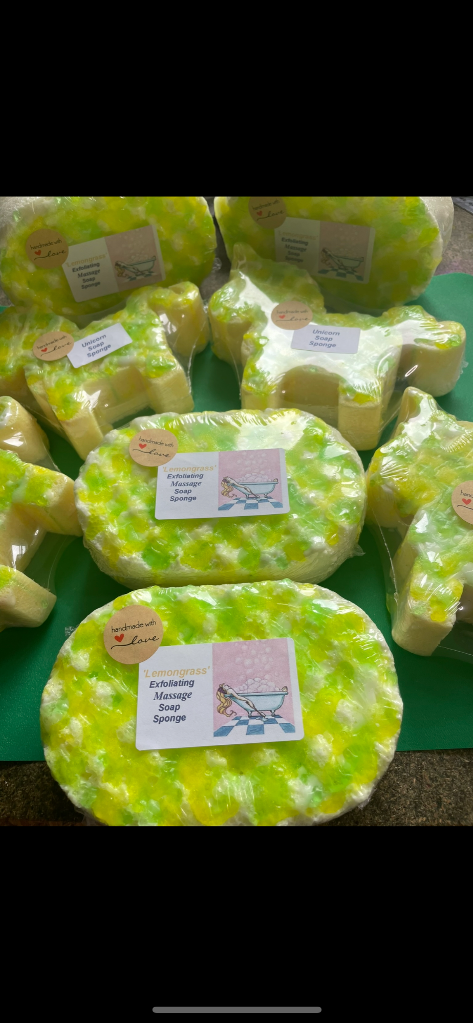 Lemongrass Exfoliating Massage Sponge
